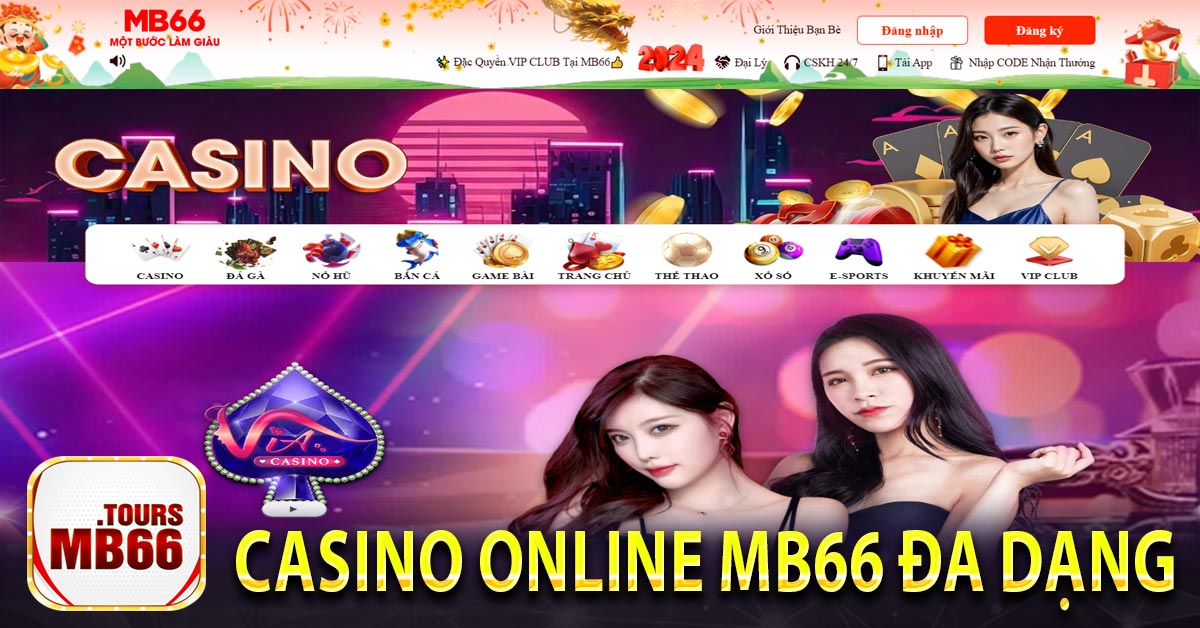Casino online Mb66 đa dạng